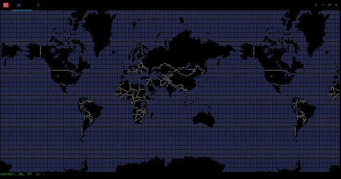 Como instalar o visualizador de mapas MapSCII no Linux via Snap