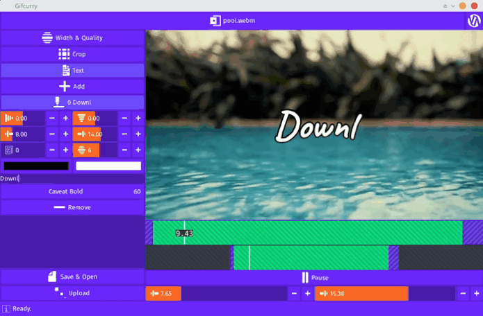 Como instalar o conversor de vídeo em GIF Gifcurry no Linux via Snap