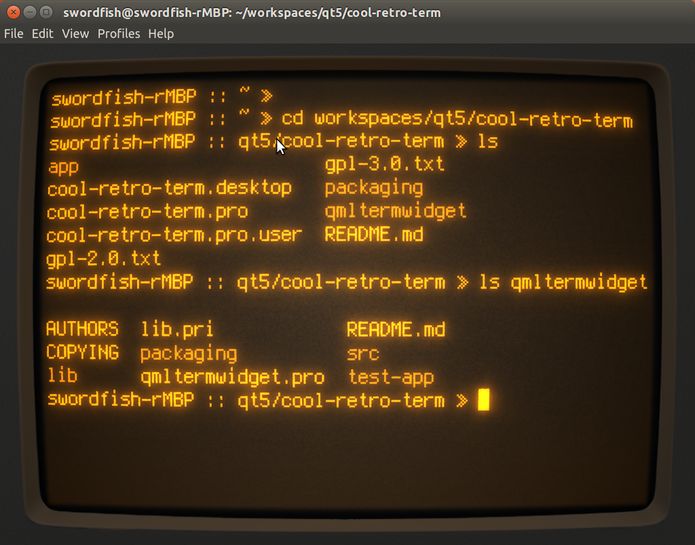 Como instalar o emulador de terminal Cool-Retro-Term no Linux via Snap