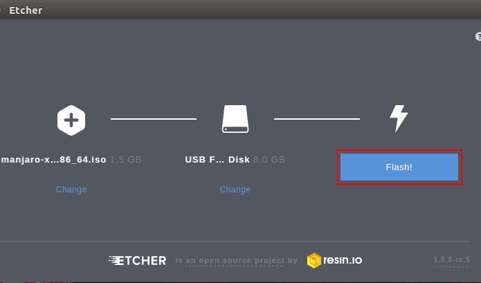 Como instalar o gravador de mídia Etcher no Ubuntu 18.04 LTS
