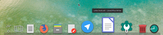 Lançado Latte Dock 0.8 com separadores de Widget e outras novidades