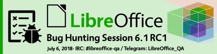 Lançado RC1 do LibreOffice 6.1 para a sessão final de caça aos bugs