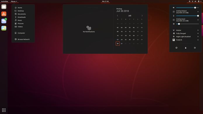 Conheça a nova tela de login do Ubuntu 18.10 com o tema Yaru