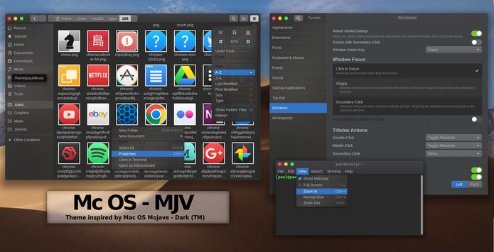 Como instalar um tema macOS Mojave no Linux (McOS-MJV)