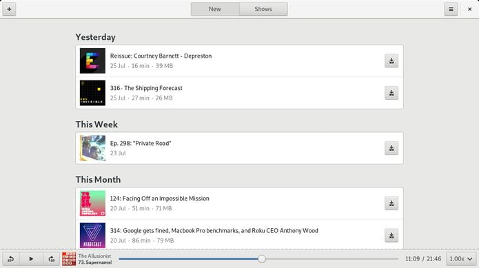 Como instalar o GNOME Podcasts no Linux via Flatpak