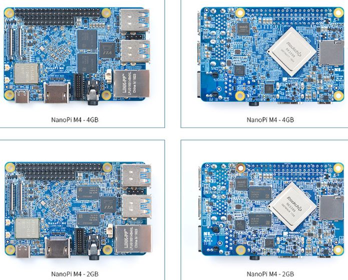Lançado NanoPi M4 - um clone do Raspberry Pi baseado em RK3399 por U$$ 75