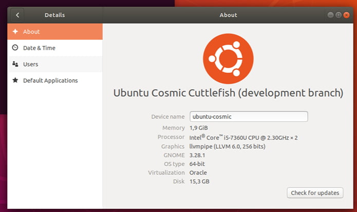 Cosmic Cuttlefish ou Ubuntu 18.10 já está usando o kernel 4.17