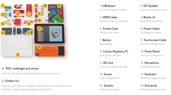 Lançado Kano Computer Kit Touch com Raspberry Pi 3 Model B
