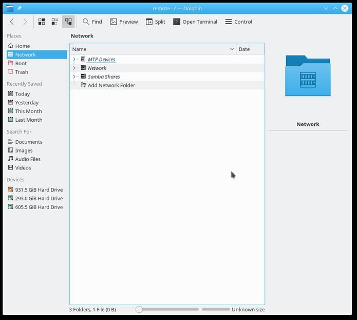 KDE Recebeu Correções e Melhorias na Integração com o Samba