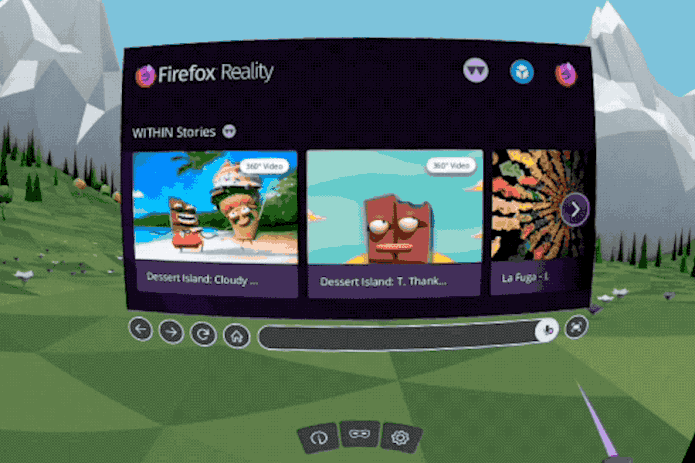 Navegador Firefox Reality lançado para Viveport, Oculus e Daydream