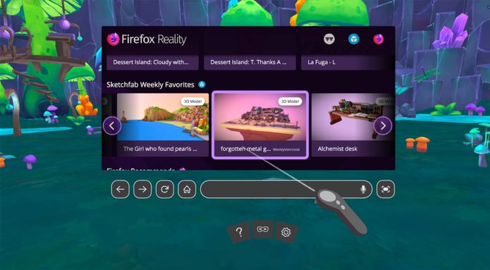 Navegador Firefox Reality lançado para Viveport, Oculus e Daydream