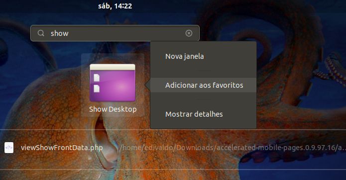 Como adicionar um botão Show Desktop no Ubuntu 18.10, 18.04