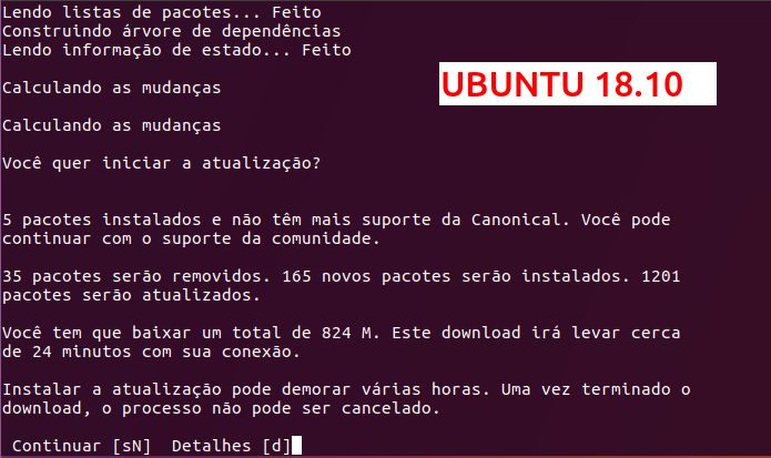 Como atualizar para o Ubuntu 18.10 via terminal (server e desktop)