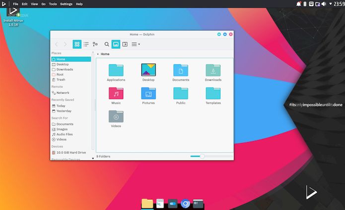Nitrux - um Linux bonito e fácil de usar para os fãs do ambiente KDE Plasma