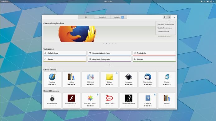Projeto GNOME removerá os menus de aplicativos no GNOME 3.32