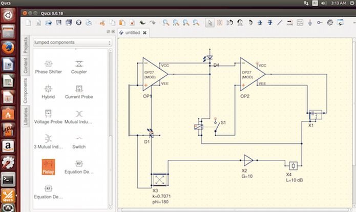 Como instalar o simulador de circuitos QUCS no Linux via Snap