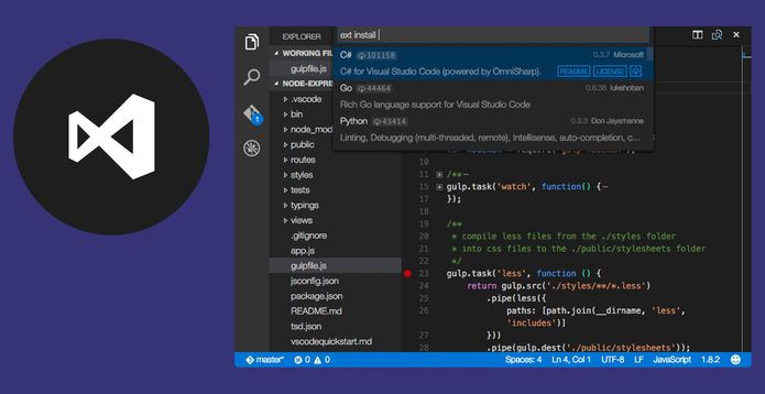 Visual Studio Code 1.28 lançado - Confira as novidades e instale