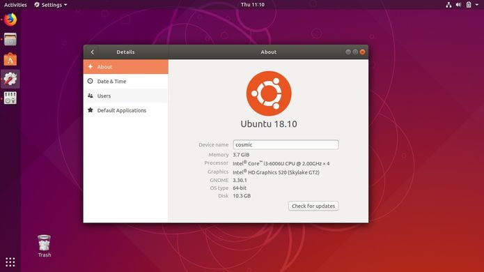 Como restaurar o antigo tema da área de trabalho no Ubuntu 18.10