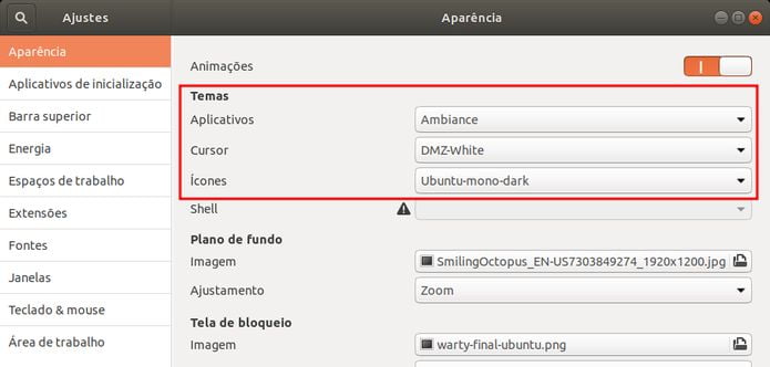 Como restaurar o antigo tema da área de trabalho no Ubuntu 18.10