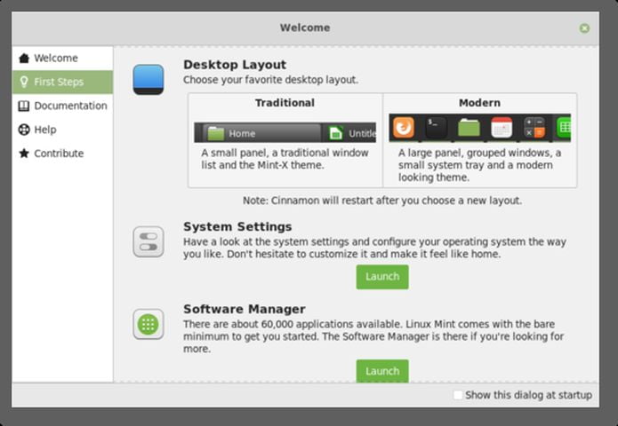 Linux Mint 19.1 terá um layout de desktop moderno