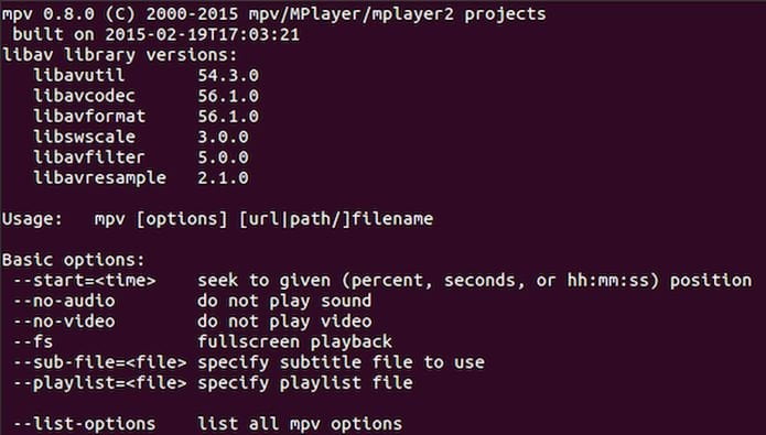 Como instalar o reprodutor MPV no Linux via Snap