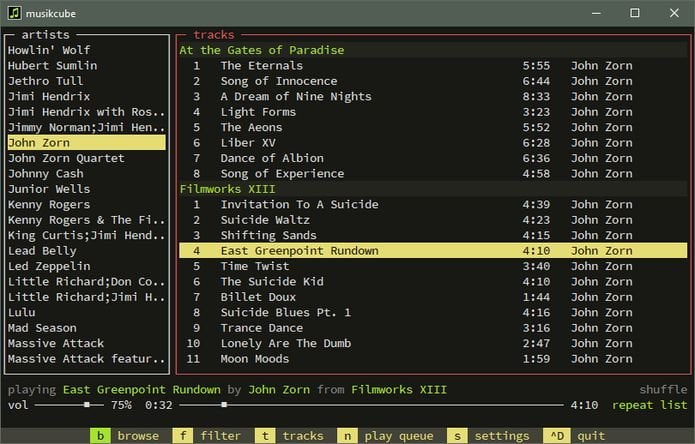 Musikcube no Linux - Conheça esse player baseado no terminal