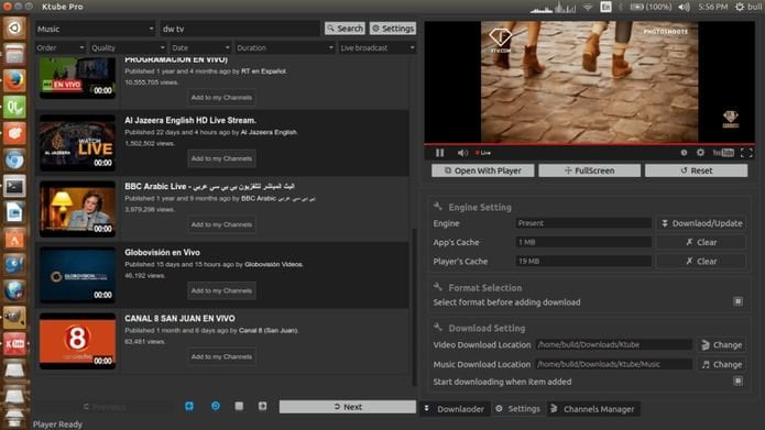Como instalar o Ktube media downloader no Linux via Snap
