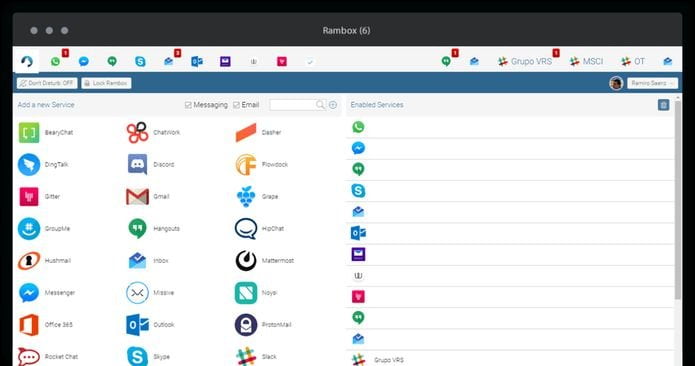 Como instalar o app multi serviço Rambox no Linux via Snap