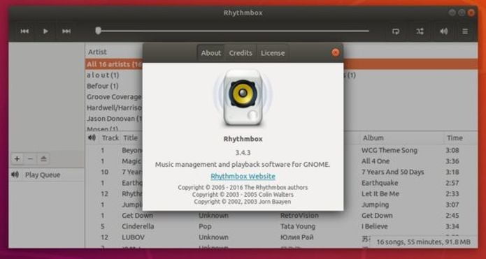 Rhythmbox 3.4.3 lançado com inúmeras correções de bugs