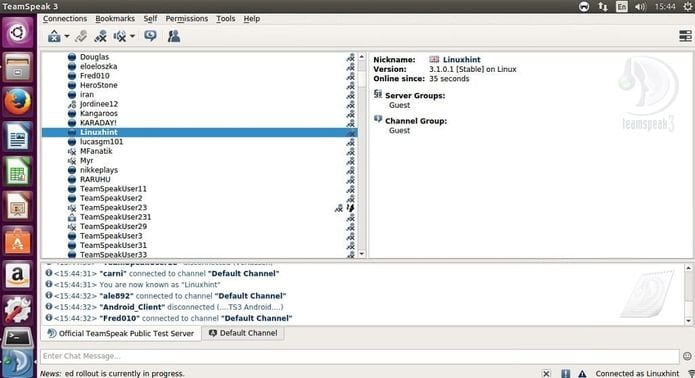 Como instalar o aplicativo VoIP TeamSpeak no Linux via Flatpak