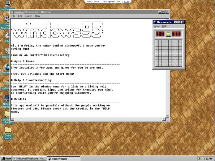 Aplicativo Windows 95 versão 2 lançado com várias melhorias