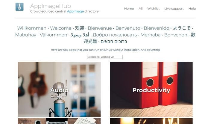 Conheça o AppImageHub, um repositório central de apps AppImage