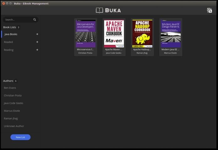 Como instalar o gerenciador de eBooks Buka no Linux via Snap