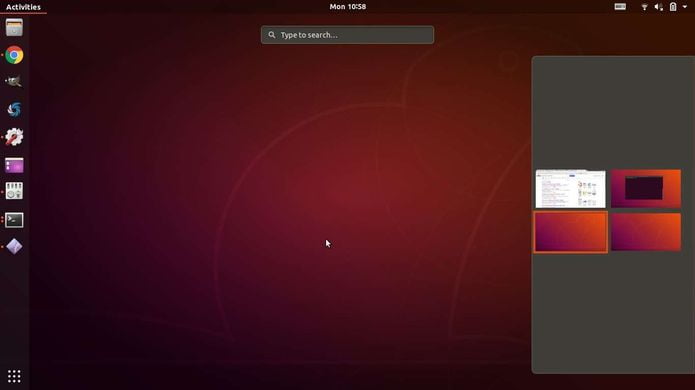 Como ter espaços de trabalho em grade no Ubuntu 18.04