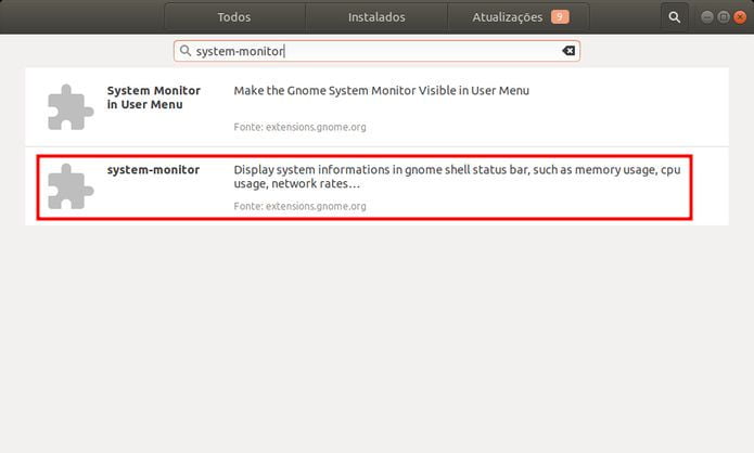 Como exibir informações do sistema no Painel do Ubuntu 20.04 ou superior