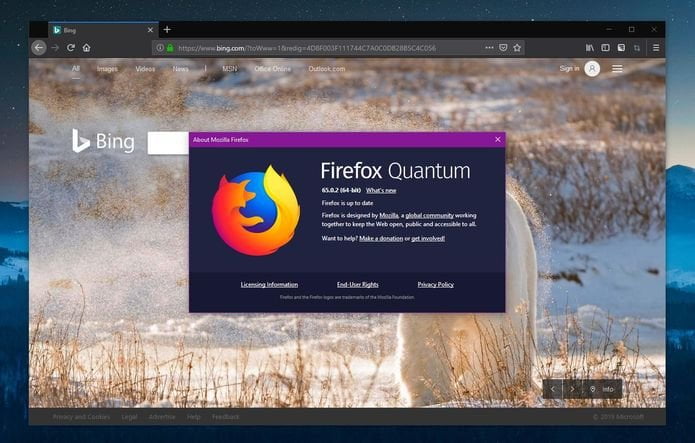 Mozilla Firefox 65.0.2 lançado com correção de erro para Windows