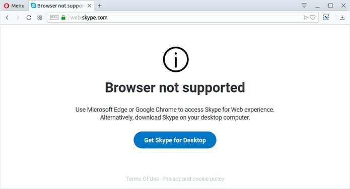 Novo Skype for Web da Microsoft não suporta Linux e Firefox