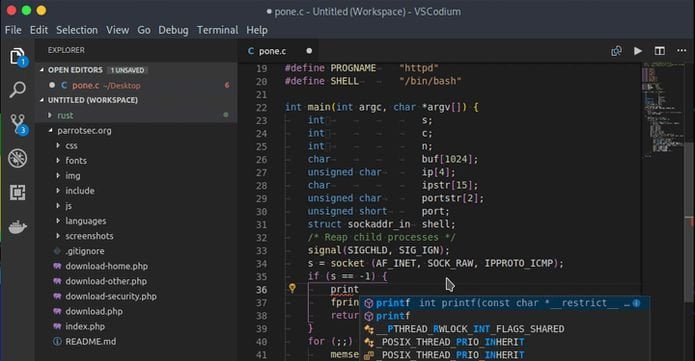 Como instalar o editor VSCodium no Ubuntu, Debian e derivados