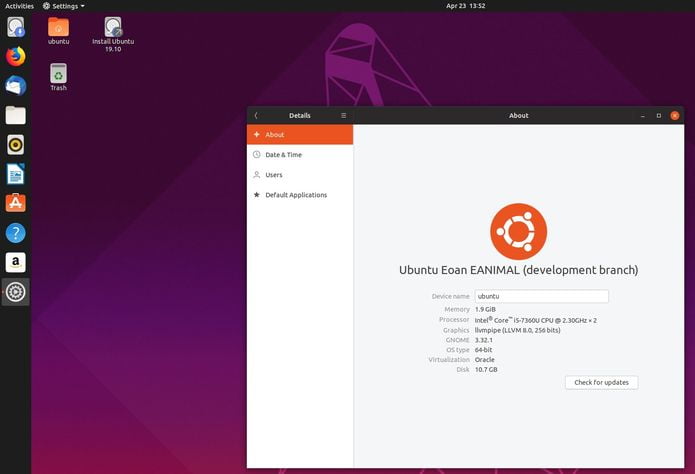 Ubuntu 19.10 Daily Builds já estão disponíveis para download