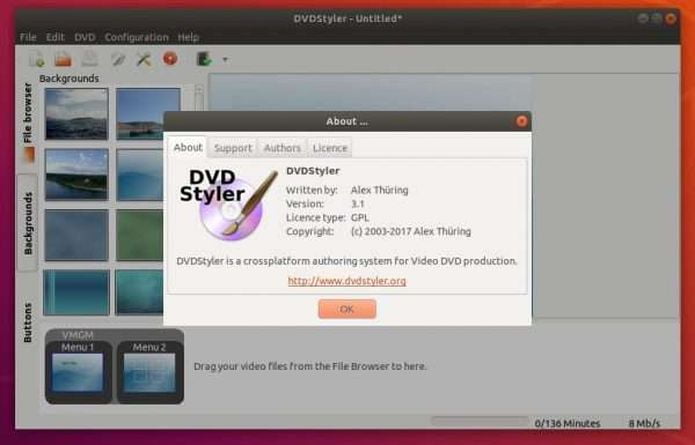 DVDStyler 3.1 lançado com suporte a vídeos HD e outras melhorias e correções