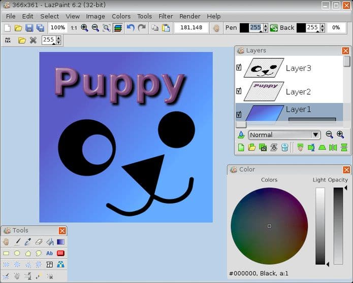 Como instalar o editor de imagens LazPaint no Ubuntu, Debian e derivados