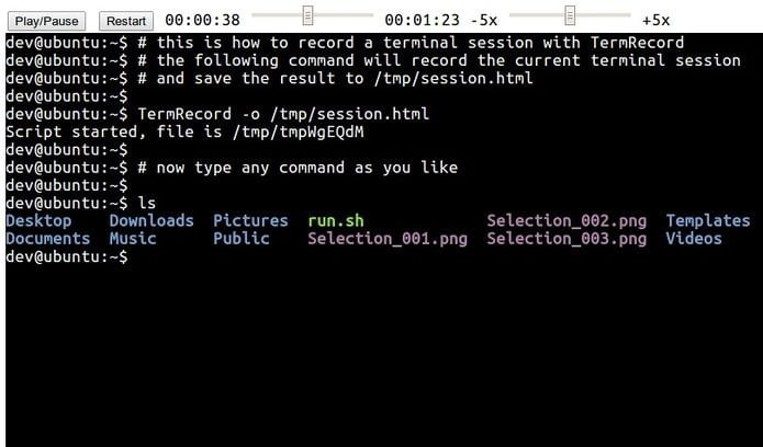 Como gravar a sessão de terminal no Linux com o TermRecord