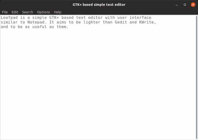 Como instalar o editor de textos Leafpad no Linux via Snap