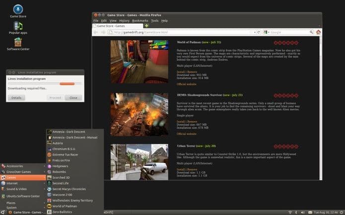 Game Drift Linux - uma distribuição otimizada para jogos