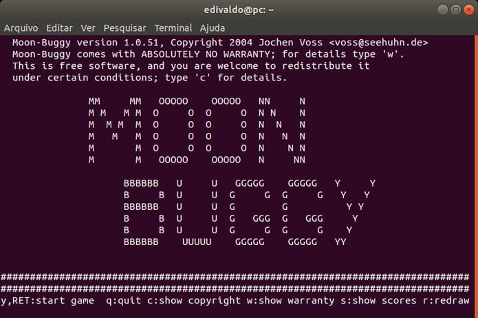 Como instalar o divertido e simples jogo Moon Buggy no Linux via Snap