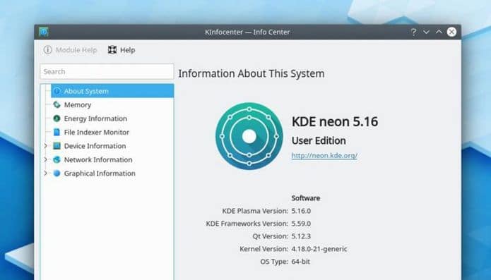 KDE Neon 5.16 já está disponível para download