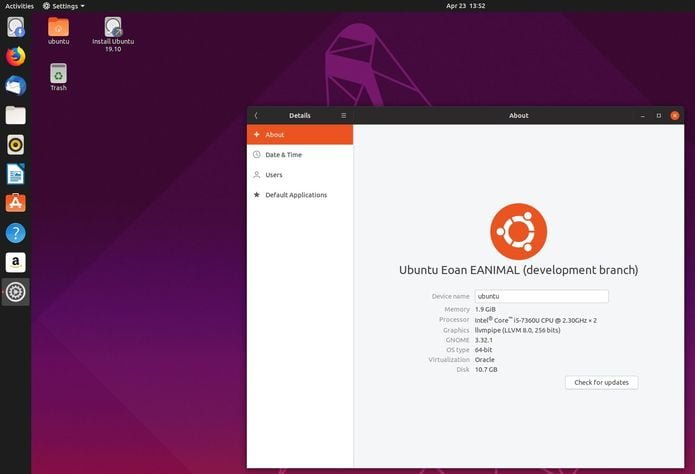 Ubuntu 19.10 continua trabalhando em otimizações do GNOME, ZFS e mais