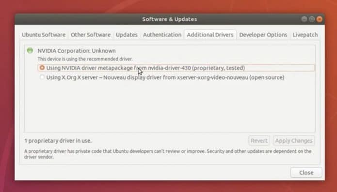 Ubuntu LTS receberá os mais recentes drivers gráficos da Nvidia