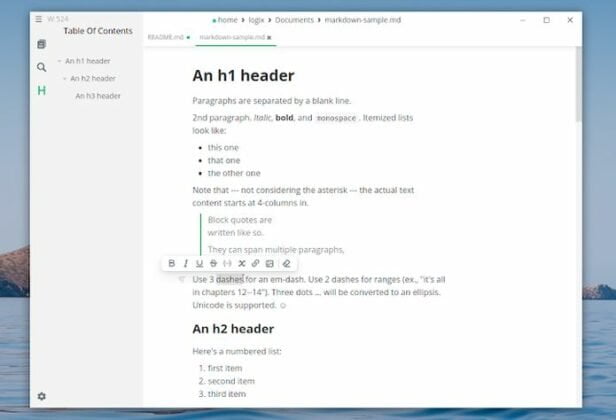 editor markdown Mark Text no Linux via AppImage - Veja como instalar