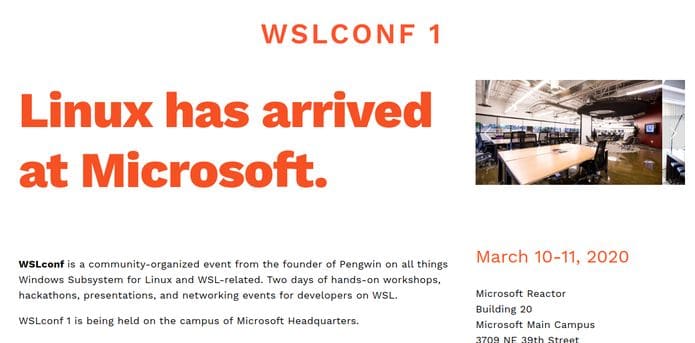 Microsoft anunciou uma conferência sobre Linux para março de 2020